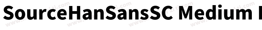 SourceHanSansSC Medium EurostileLT字体转换